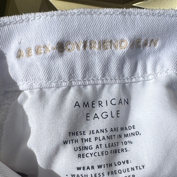 American Eagle Outfitters White Eyelet pants 8 short - Picture 5 of 8